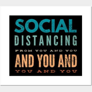 Social distancing humor Posters and Art